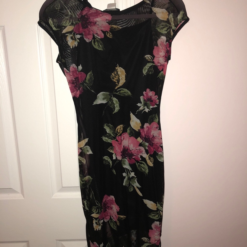 Black Flower Dress